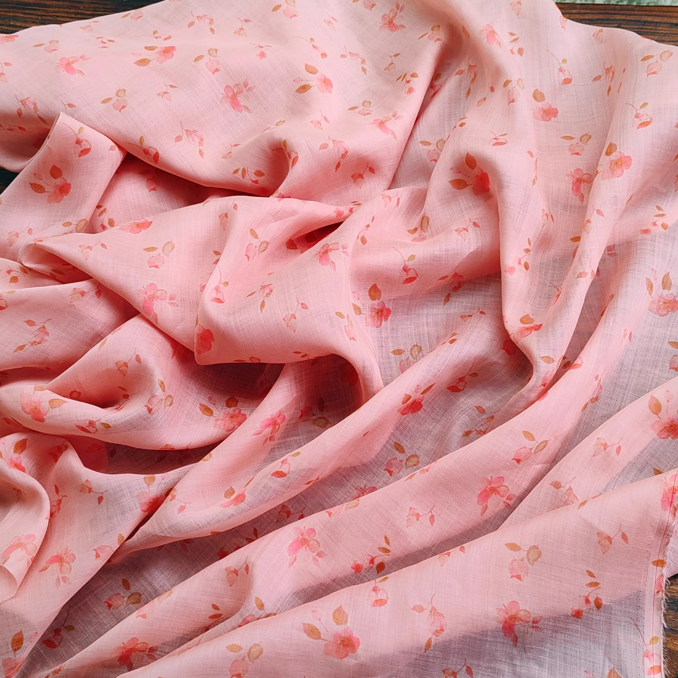 1yard Peach Rhyme Brocade Printing tissu natural ramie fabric Skirt dress shirt bag cheongsam fabric for clothing
1yard Peach Rhyme Brocade Printing tissu natural ramie fabric Skirt dress shirt bag cheongsam fabric for clothing