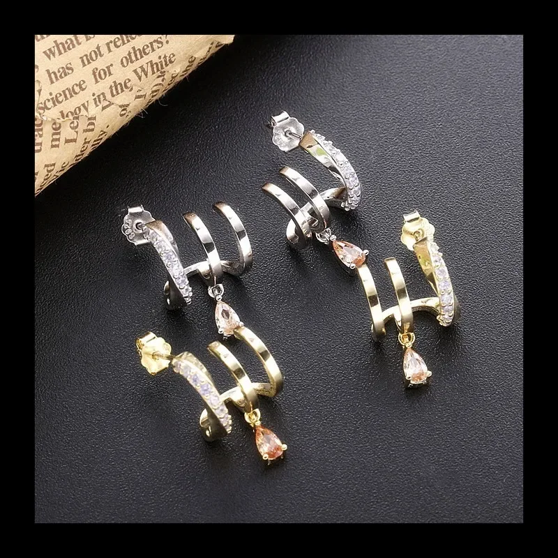 Нишевые серьги-гвоздики неправильной формы C-образной формы, многослойные
Нишевые серьги-гвоздики неправильной формы C-образной формы, многослойные