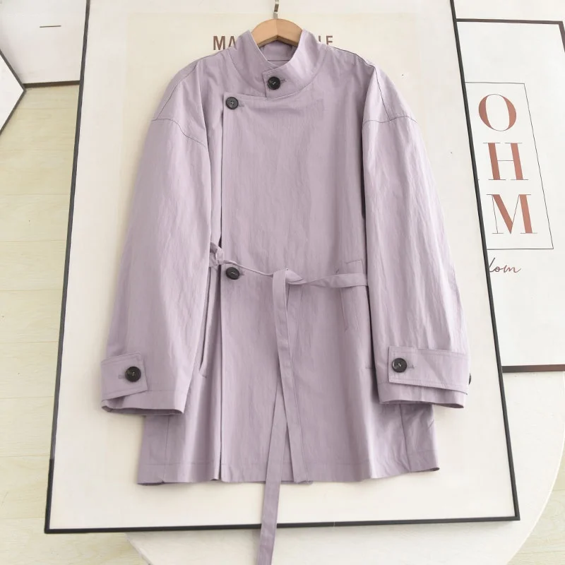 Модное корейское фиолетовое пальто, осень 2023, новое свободное повседневное утягивающее универсальное пальто средней длины, верхняя одежда
Модное корейское фиолетовое пальто, осень 2023, новое свободное повседневное утягивающее универсальное пальто средней длины, верхняя одежда