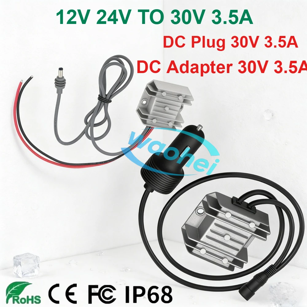 12V 24V To 30V DC Plug DC Step-up Power Supply Cable with Cigarette Lighter 10-28VTo 30V 3.5A Conversion Kit Suitable for Trucks
12V 24V To 30V DC Plug DC Step-up Power Supply Cable with Cigarette Lighter 10-28VTo 30V 3.5A Conversion Kit Suitable for Trucks