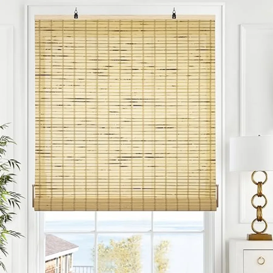 Cordless Bamboo Blinds, Roll Up Shades for Windows, Light Filtering Hanging Window Blinds, Bamboo Shades for Patio Indoor/Outdo
Cordless Bamboo Blinds, Roll Up Shades for Windows, Light Filtering Hanging Window Blinds, Bamboo Shades for Patio Indoor/Outdo