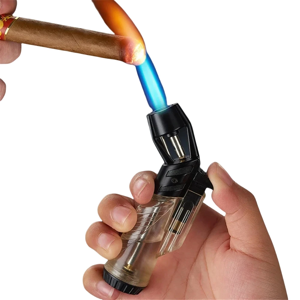 Portable high firepower transparent inflatable compartment small spray gun windproof cigar moxibustion small welding gun lighter
Portable high firepower transparent inflatable compartment small spray gun windproof cigar moxibustion small welding gun lighter