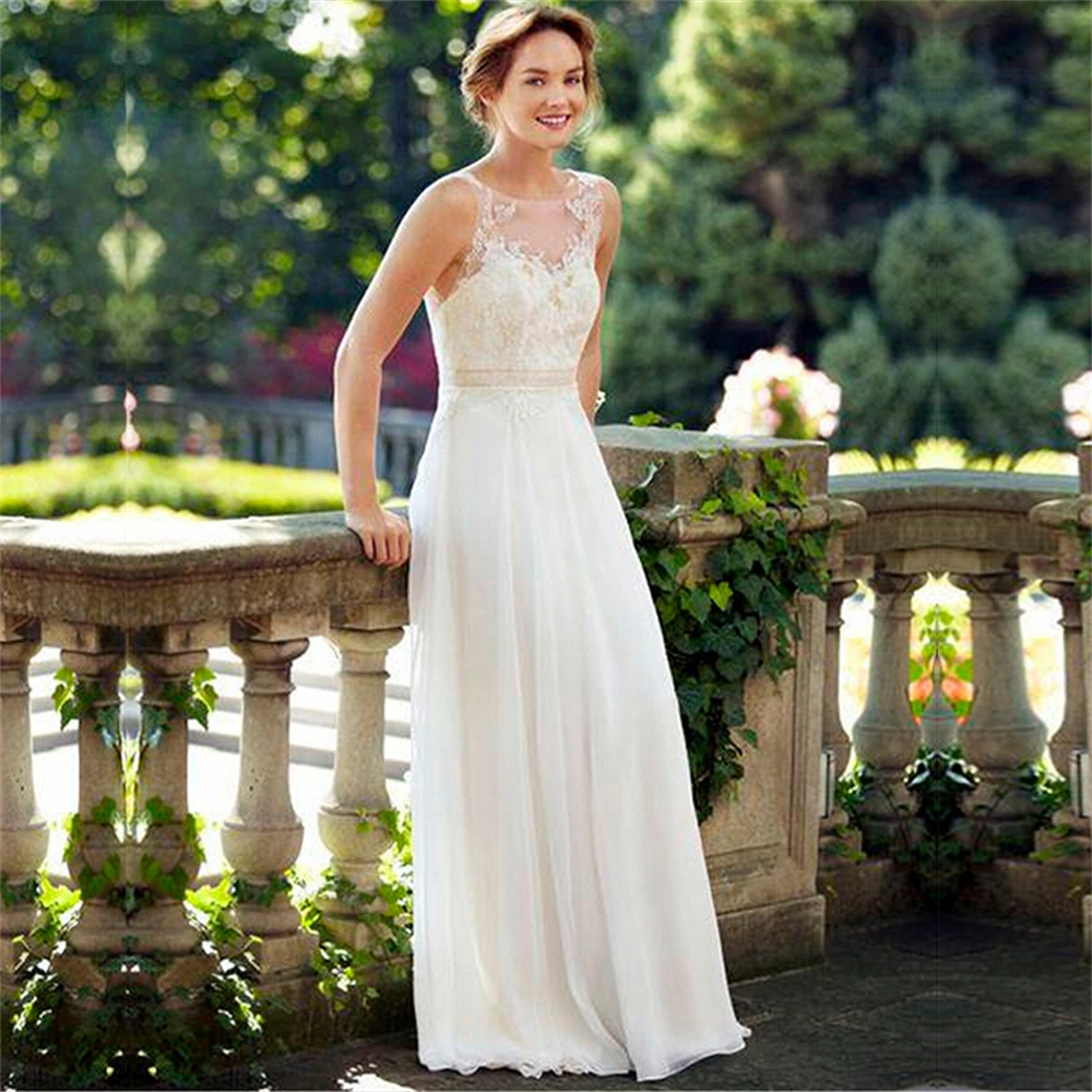 Customized ZJ9017 Boho A Line Wedding Dresses O Neck Appliques Bride Dress Illusion Cap Sleeve Button Bridal Gowns New
Customized ZJ9017 Boho A Line Wedding Dresses O Neck Appliques Bride Dress Illusion Cap Sleeve Button Bridal Gowns New