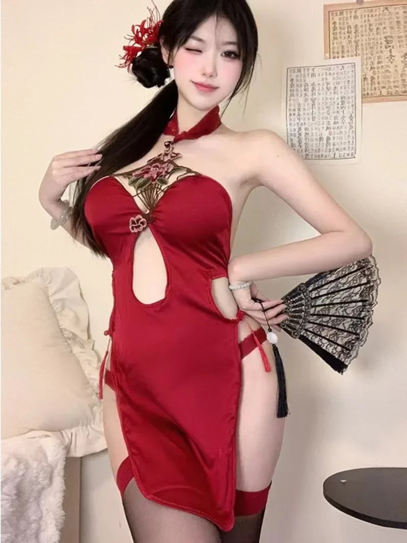 Эротическое сексуальное платье Cheongsam с висячим вырезом в древнем стиле, униформа с высоким разрезом, соблазнительное женское платье Passion, элегантное милое платье A6A1
Эротическое сексуальное платье Cheongsam с висячим вырезом в древнем стиле, униформа с высоким разрезом, соблазнительное женское платье Passion, элегантное милое платье A6A1