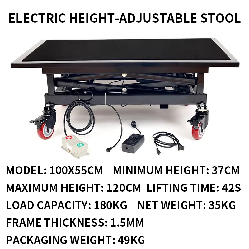 Electric Folding Lift Home Renovation Mobile Cart Lift Platform Electric Adjustable Stool Hydraulic Lift Stand
Electric Folding Lift Home Renovation Mobile Cart Lift Platform Electric Adjustable Stool Hydraulic Lift Stand