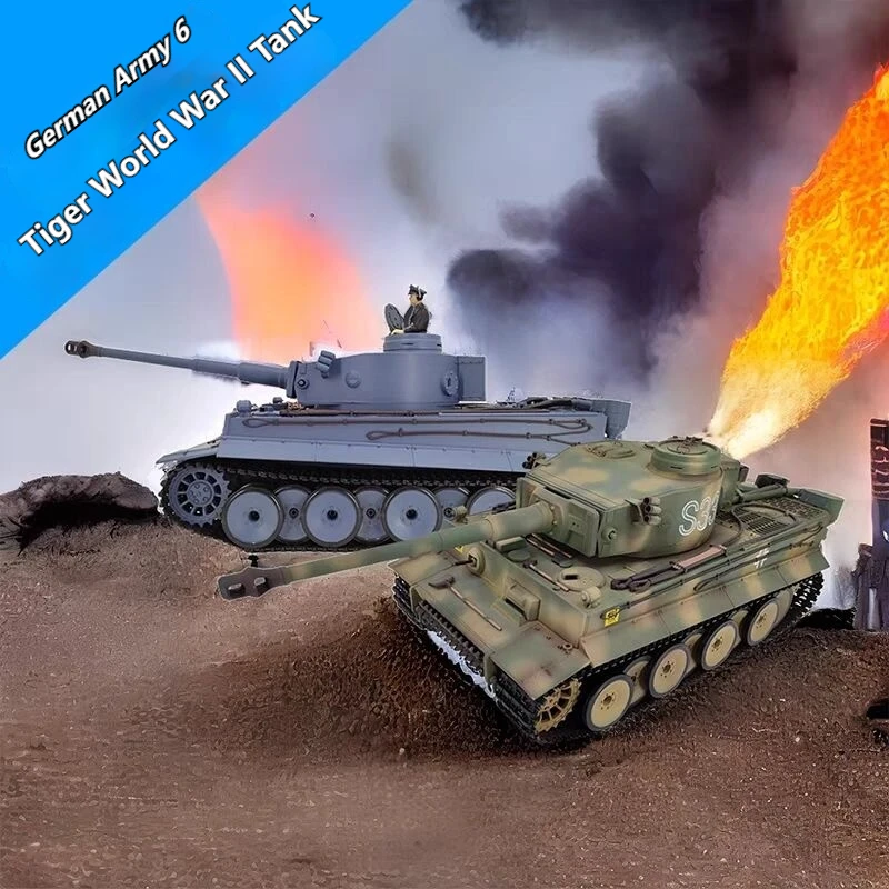 Henglong 2.4g 1:16 Battle Tank German Tiger I Heavy Remote Control Tank Smoke Emission Sound Effect Model Toy Christmas Gift
Henglong 2.4g 1:16 Battle Tank German Tiger I Heavy Remote Control Tank Smoke Emission Sound Effect Model Toy Christmas Gift