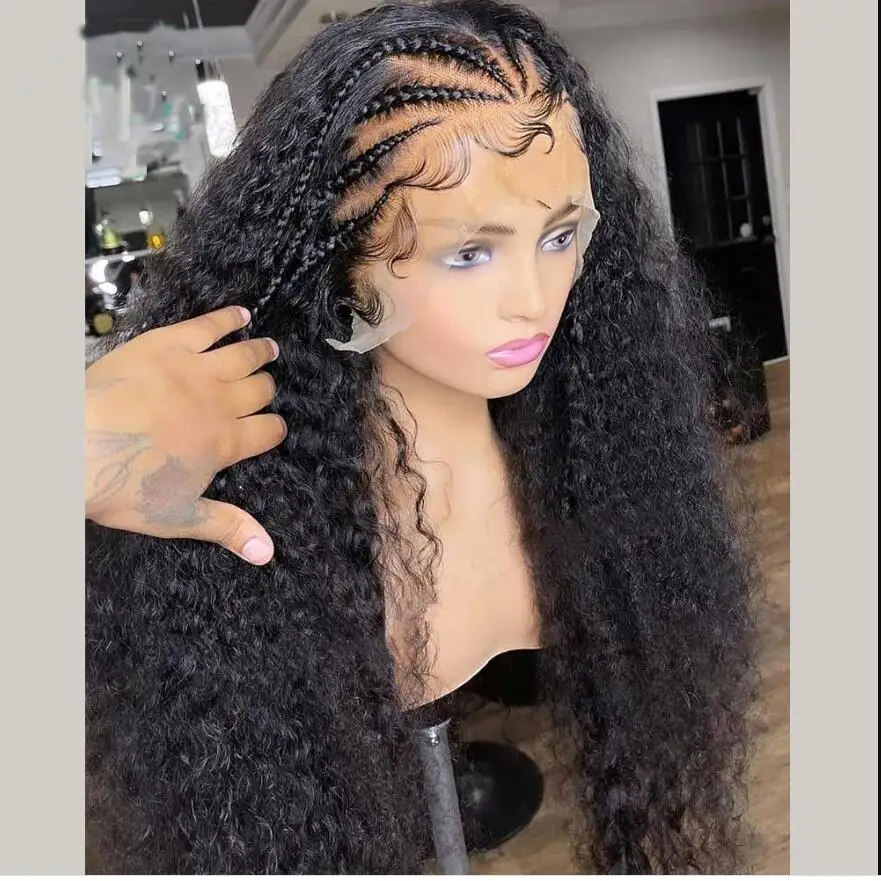 180Density 26inch Soft Natural Black Kinky Curly Lace Front Wig For Black Women BabyHair Glueless Preplucked Heat Resistant
180Density 26inch Soft Natural Black Kinky Curly Lace Front Wig For Black Women BabyHair Glueless Preplucked Heat Resistant