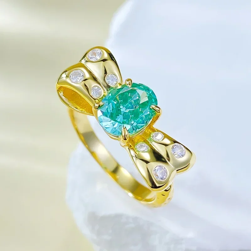 Новое кольцо S925 с серебряным покрытием из золота 6*8 мм Palaiba Ice Flower Cut, женское европейское и американское модное универсальное кольцо на свадьбу
Новое кольцо S925 с серебряным покрытием из золота 6*8 мм Palaiba Ice Flower Cut, женское европейское и американское модное универсальное кольцо на свадьбу