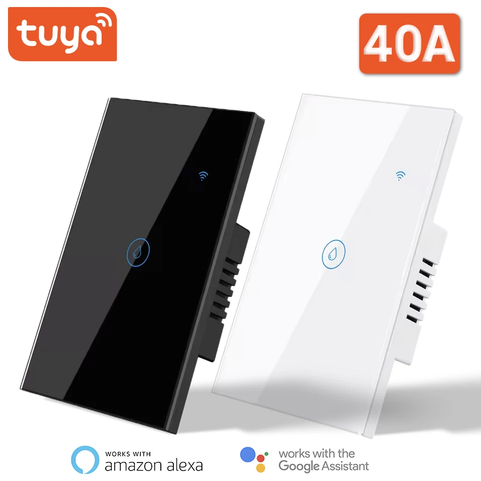 Умный переключатель Tuya Wi-Fi 40A 8800 Вт, автоматический выключатель Wi-Fi для водонагревателя, приложение, дистанционное управление, работает с Alexa Google Home Siri
Умный переключатель Tuya Wi-Fi 40A 8800 Вт, автоматический выключатель Wi-Fi для водонагревателя, приложение, дистанционное управление, работает с Alexa Google Home Siri