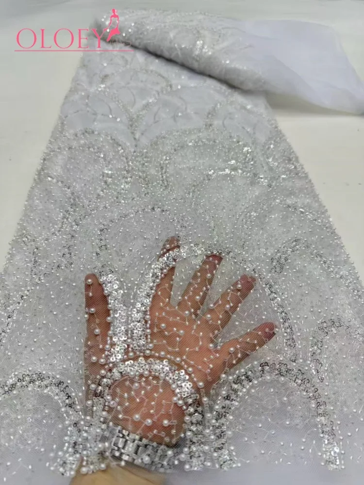 OLOEY African Beads Lace Fabrics Sequin Lace Fabric High Quality Lace Fabric Nigerian Wedding Dress For Woman Sew
OLOEY African Beads Lace Fabrics Sequin Lace Fabric High Quality Lace Fabric Nigerian Wedding Dress For Woman Sew