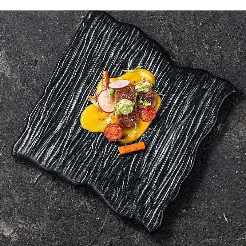Ceramic Dinner Plate Restaurant Irregular Steak Dessert Sushi Plates Snack Rock Texture Solid Color Tableware
Ceramic Dinner Plate Restaurant Irregular Steak Dessert Sushi Plates Snack Rock Texture Solid Color Tableware