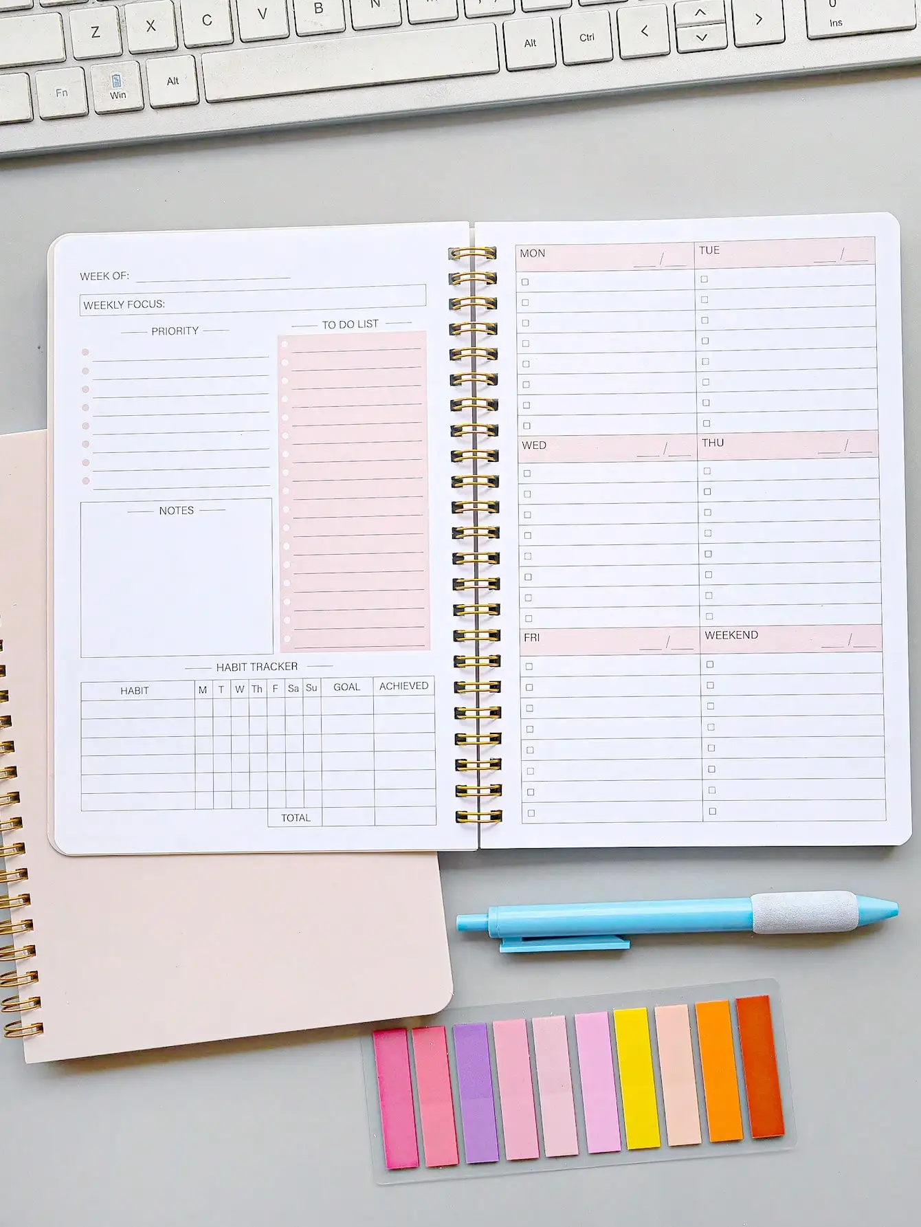 52-Coil PP Frosted Paper Weekly Planner – Self-Coil Design, Efficient Schedule for School & Work
52-Coil PP Frosted Paper Weekly Planner – Self-Coil Design, Efficient Schedule for School & Work