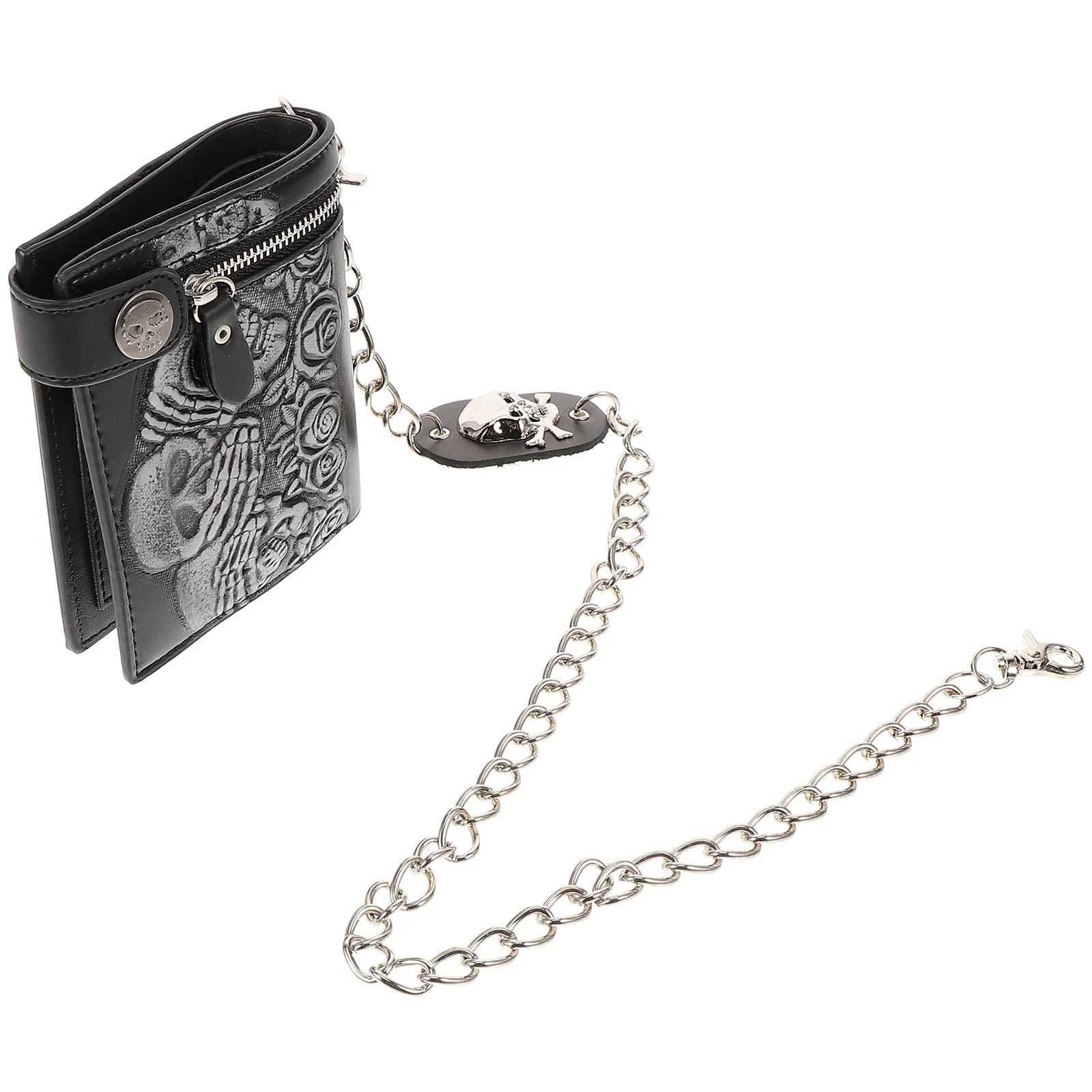 Unisex Punk Chain Wallet Rose Pattern Durable Card Holder Outdoor Sports Anti Theft Unisex Wallet
Unisex Punk Chain Wallet Rose Pattern Durable Card Holder Outdoor Sports Anti Theft Unisex Wallet