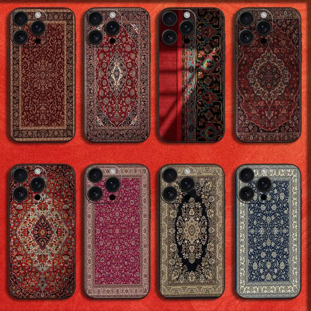 Arab Persian Carpet Floral Painting Phone Case For iPhone 16,15,14,13,12,11,Pro,XS,Max,XR,Plus,E,Mini Black Shockproof Cover
Arab Persian Carpet Floral Painting Phone Case For iPhone 16,15,14,13,12,11,Pro,XS,Max,XR,Plus,E,Mini Black Shockproof Cover