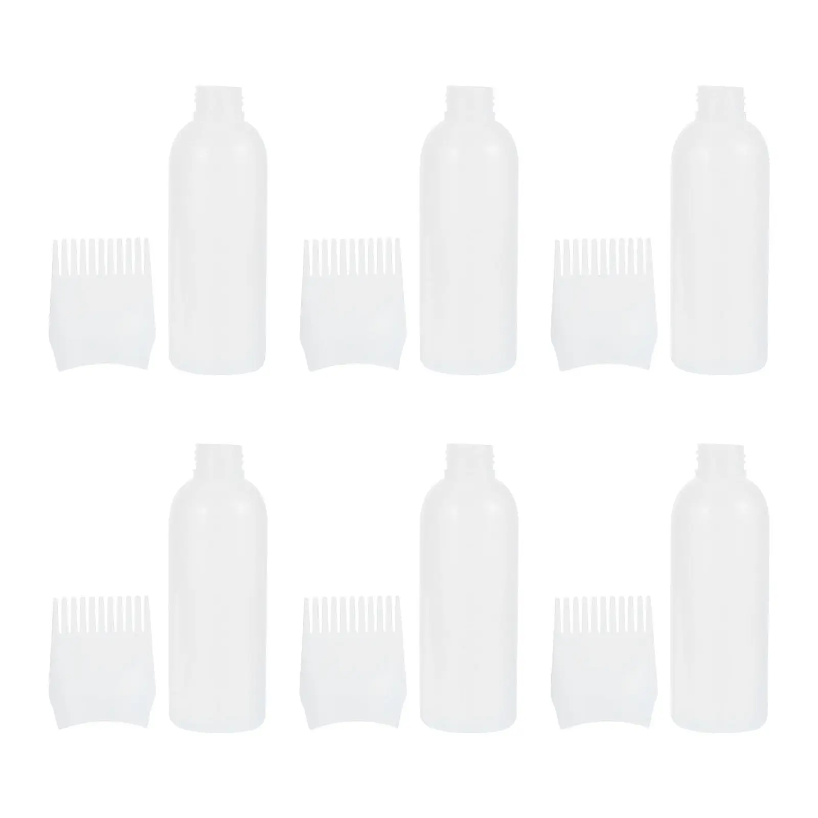 6Pcs Root Comb Applicator Bottle for Hair Coloring Dyeing Precise Application Scalp Treatment Barber Salon Use
6Pcs Root Comb Applicator Bottle for Hair Coloring Dyeing Precise Application Scalp Treatment Barber Salon Use