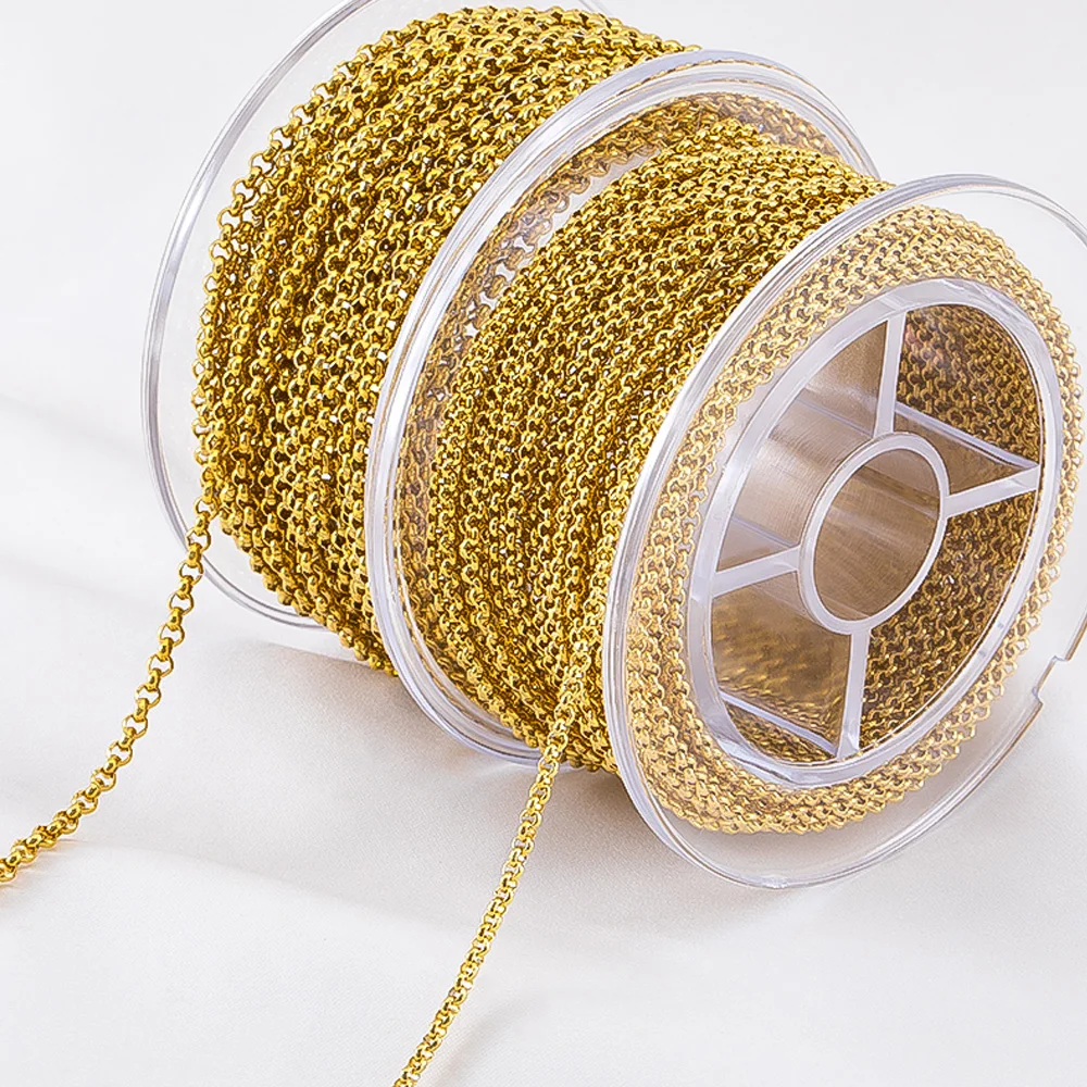 10M 2M 1M O Style Bulk Link Chain Stainless Steel Trend Necklace Chains for Party Bracelet Supplies Jewelry Making DIY Component
10M 2M 1M O Style Bulk Link Chain Stainless Steel Trend Necklace Chains for Party Bracelet Supplies Jewelry Making DIY Component