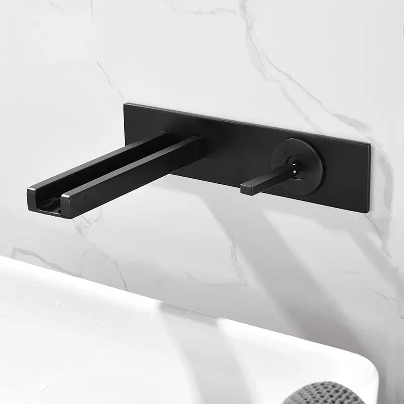 Brushed Gold Bathroom Faucet Concealed Black Basin Faucet In Mounted Basin Spout Sink Tap Set Combination Blanoir Brass tap
Brushed Gold Bathroom Faucet Concealed Black Basin Faucet In Mounted Basin Spout Sink Tap Set Combination Blanoir Brass tap