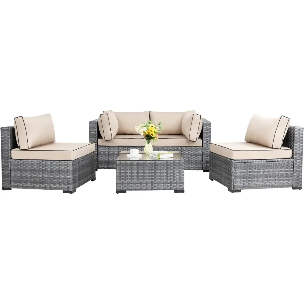 Garden Furniture Sets Backyard Poolside Patio Furniture Outdoor Set 5 Pieces Outdoor Patio Sectional Sofa Couch Free Shipping
Garden Furniture Sets Backyard Poolside Patio Furniture Outdoor Set 5 Pieces Outdoor Patio Sectional Sofa Couch Free Shipping