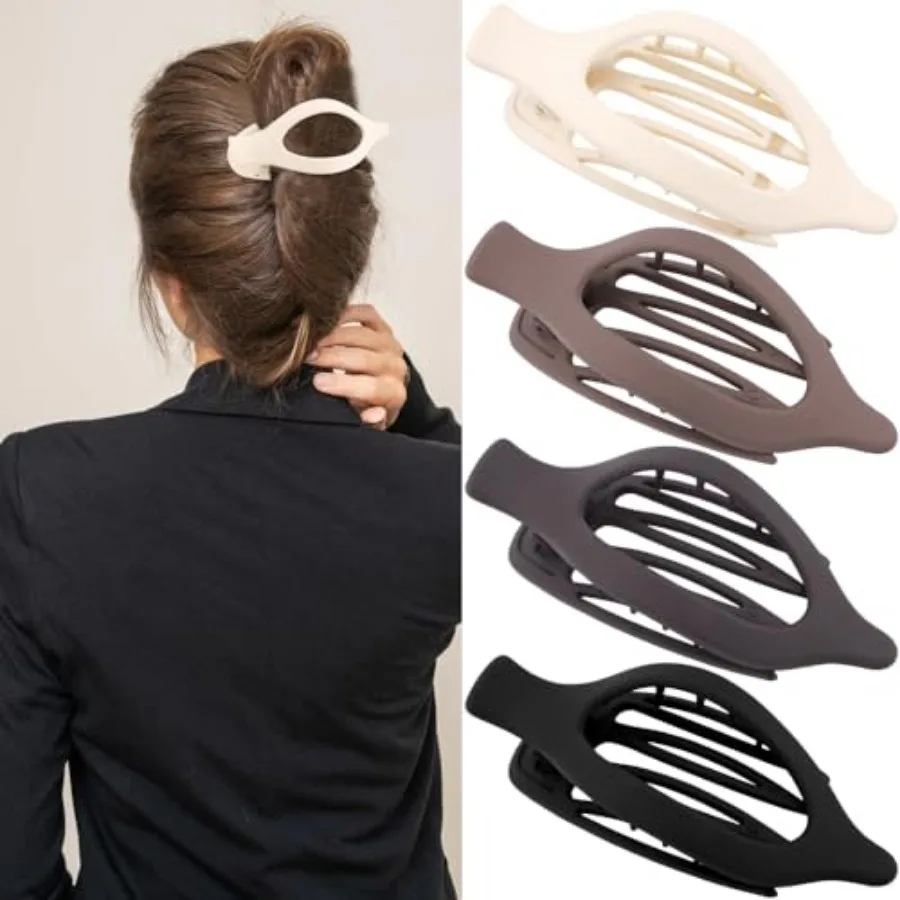 Thick Hair Alligator Clips - Large Duck Billed Matte Neutral Hair Clips, 4 Pcs Barrettes Hair Accessories for Women
Thick Hair Alligator Clips - Large Duck Billed Matte Neutral Hair Clips, 4 Pcs Barrettes Hair Accessories for Women