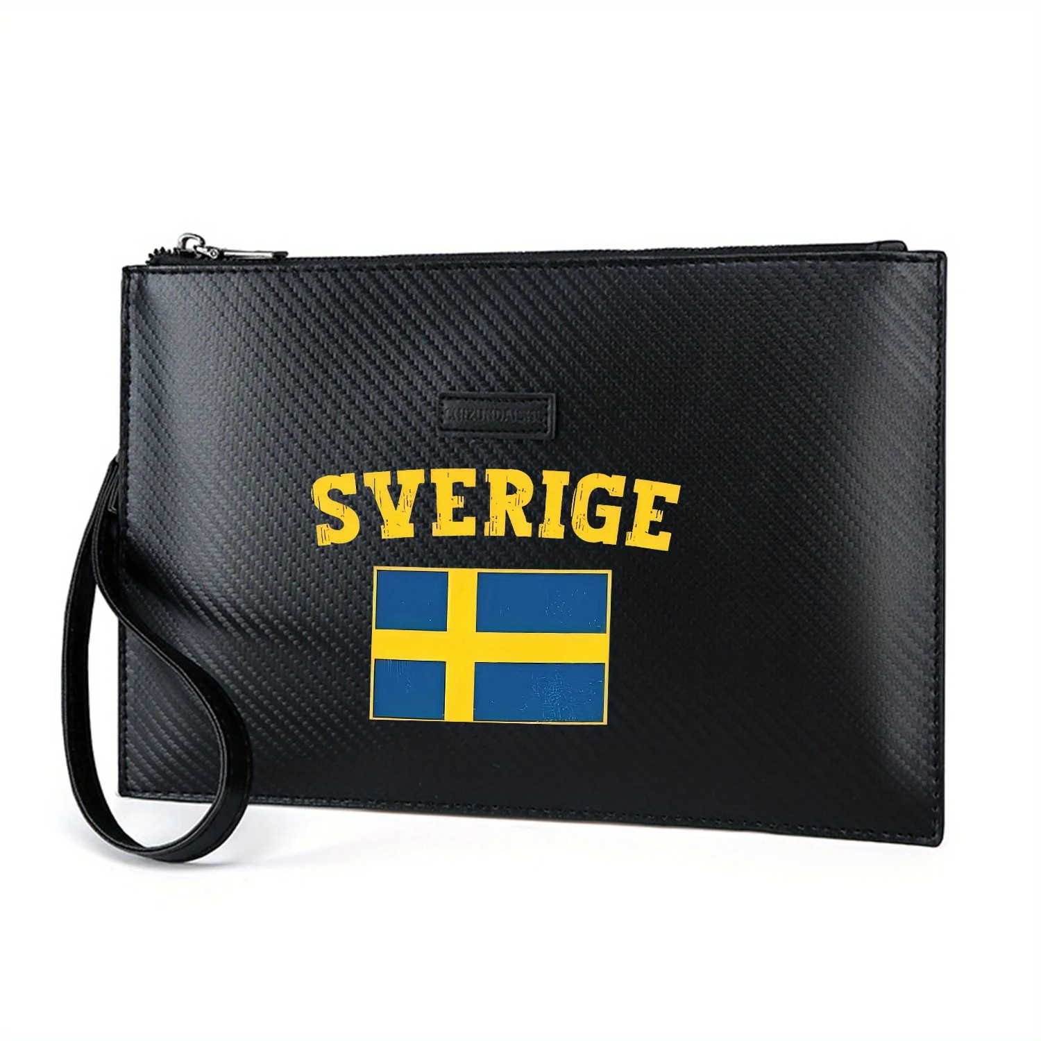 Swedish flag,text,emblem,country symbol Elegant Printed PU Men's Handbag Fashionable and Practical for Everyday Carry
Swedish flag,text,emblem,country symbol Elegant Printed PU Men's Handbag Fashionable and Practical for Everyday Carry