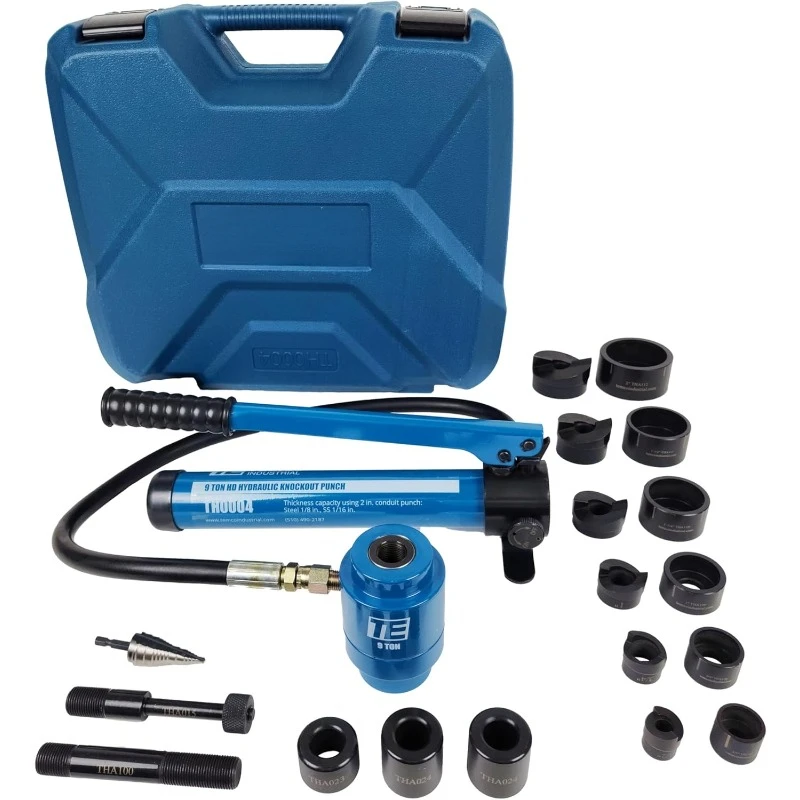 Knockout Punch TH0004 - Electrical Conduit Hole Cutter Set KO Tool Kit
Knockout Punch TH0004 - Electrical Conduit Hole Cutter Set KO Tool Kit