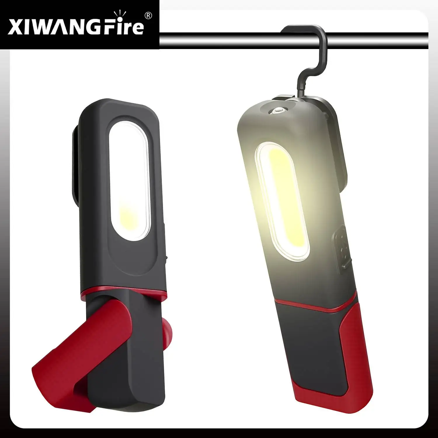 Portable LED COB Emergency Flashlight With Magnetic & Hook Rechargeable Work Light 3 Modes Free Angle Adjust Waterproof Lamp
Portable LED COB Emergency Flashlight With Magnetic & Hook Rechargeable Work Light 3 Modes Free Angle Adjust Waterproof Lamp