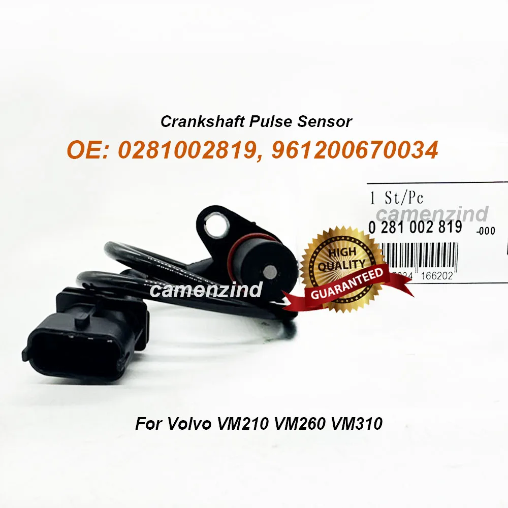 Crankshaft Pulse Sensor 0281002819 0 281 002 819 Crankshaft Position Sensor 281002819 for Volvoo VM210 VM260 VM310 961200670034
Crankshaft Pulse Sensor 0281002819 0 281 002 819 Crankshaft Position Sensor 281002819 for Volvoo VM210 VM260 VM310 961200670034