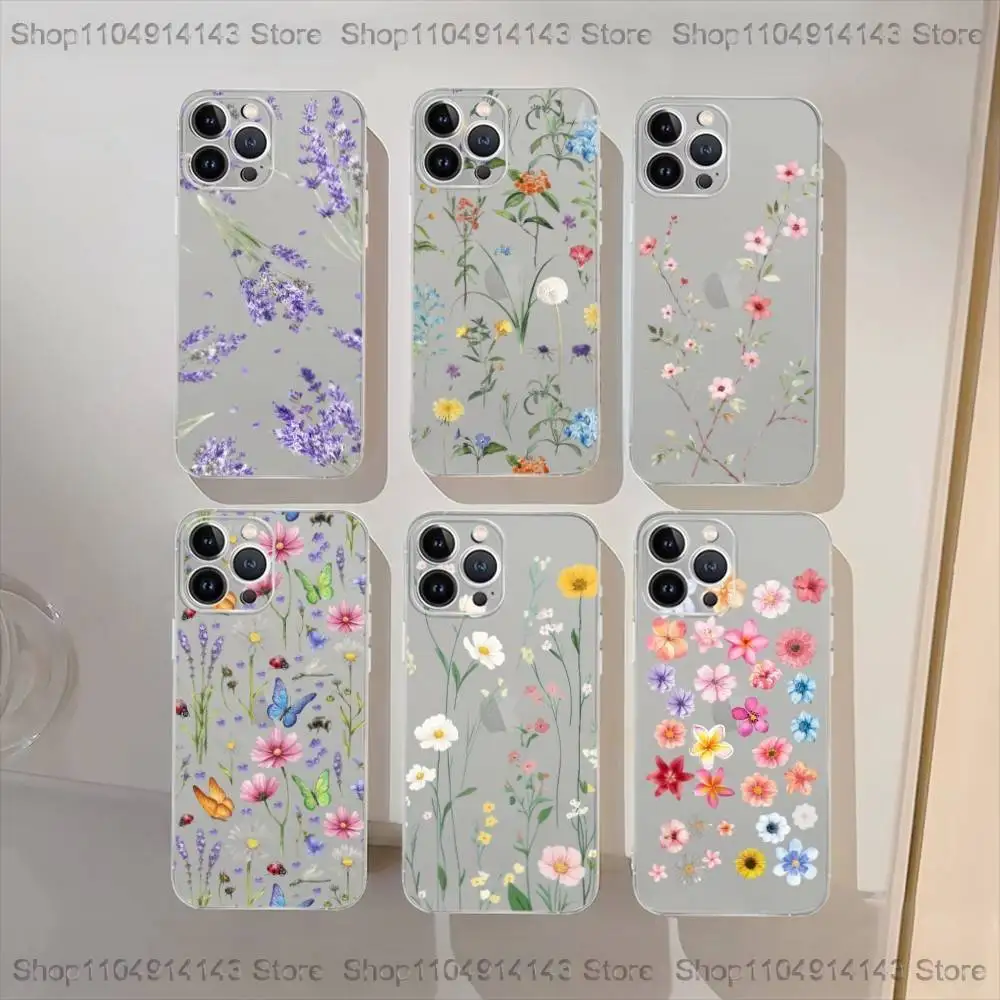 Floral Wildflower ins Phone Case For iPhone 16,15,14,13,12,11 Plus,Pro Max,XS,X,XR,SE,Mini,Soft Transparent Cover
Floral Wildflower ins Phone Case For iPhone 16,15,14,13,12,11 Plus,Pro Max,XS,X,XR,SE,Mini,Soft Transparent Cover