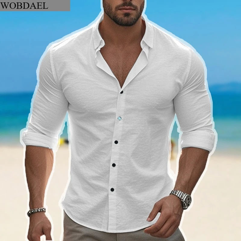 WOBDAEL Мужская хлопковая рубашка Повседневные тонкие пляжные рубашки Топы на пуговицах с длинными рукавами Осень-осень Гавайская рубашка Уличная одежда Tough Guy
WOBDAEL Мужская хлопковая рубашка Повседневные тонкие пляжные рубашки Топы на пуговицах с длинными рукавами Осень-осень Гавайская рубашка Уличная одежда Tough Guy