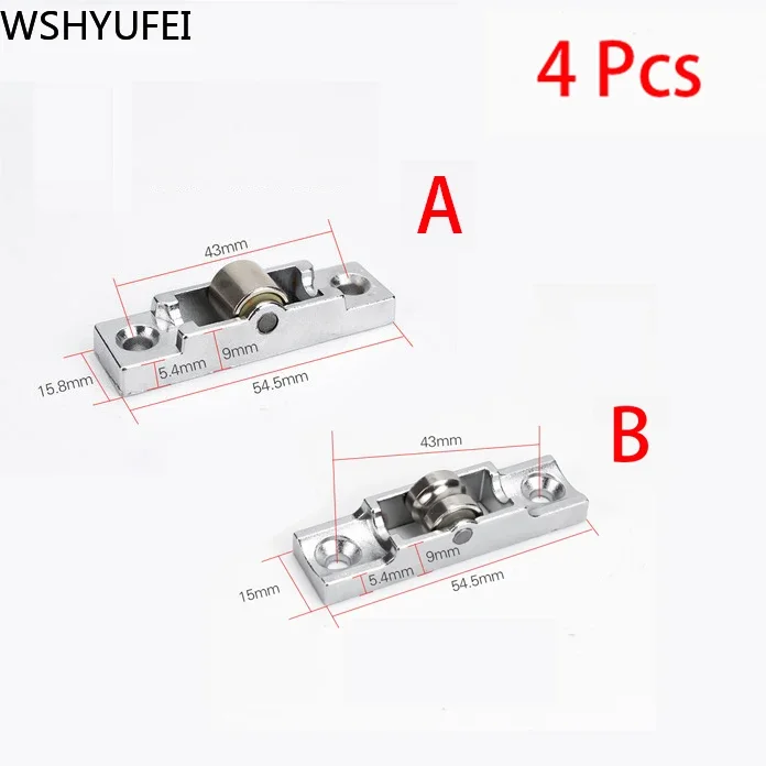 4pcs/set Sliding doors and Window Rollers Zinc alloy single wheel pulley sliding Rail door Accessories Furniture Hardware
4pcs/set Sliding doors and Window Rollers Zinc alloy single wheel pulley sliding Rail door Accessories Furniture Hardware