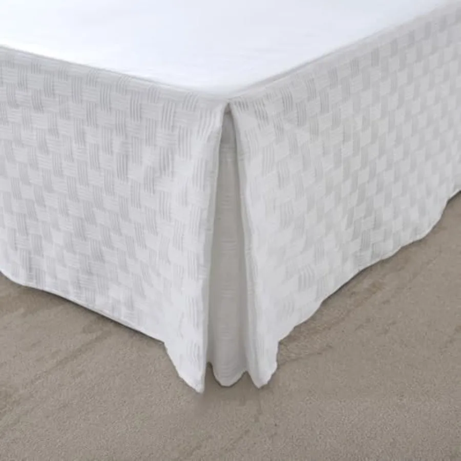 Pleated Bed Skirt Queen Size, Soft and Breathable Microfiber Knitted Jacquard Waffle Weave Striped Bed Skirt, Queen Bed Skirt 1
Pleated Bed Skirt Queen Size, Soft and Breathable Microfiber Knitted Jacquard Waffle Weave Striped Bed Skirt, Queen Bed Skirt 1