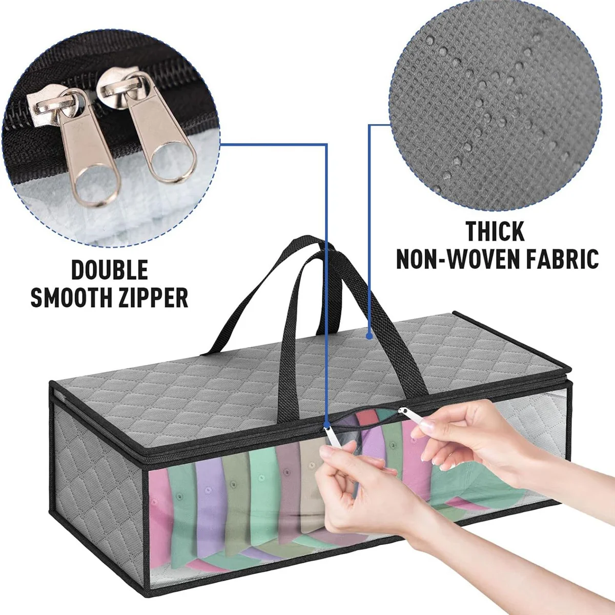 ABLK 2 Pack Hat Storage Bag for Baseball, Caps Hat Organizer Case Hat Holder Rack with 2 Carry Handles for Closet Moisture
ABLK 2 Pack Hat Storage Bag for Baseball, Caps Hat Organizer Case Hat Holder Rack with 2 Carry Handles for Closet Moisture