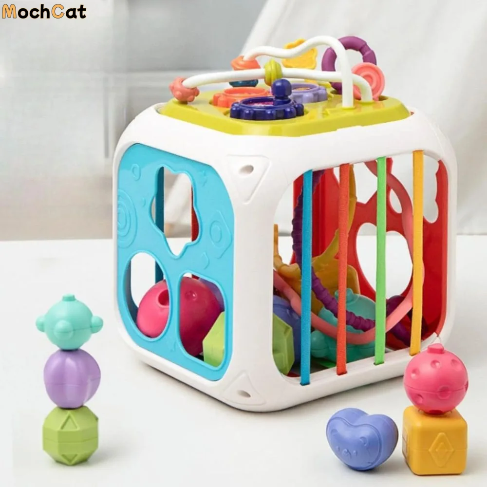 Colorful Blocks Activity Cube Sorting Game Shape Sorter Montessori Toy Motor Training Sensory Development Learning Toy
Colorful Blocks Activity Cube Sorting Game Shape Sorter Montessori Toy Motor Training Sensory Development Learning Toy