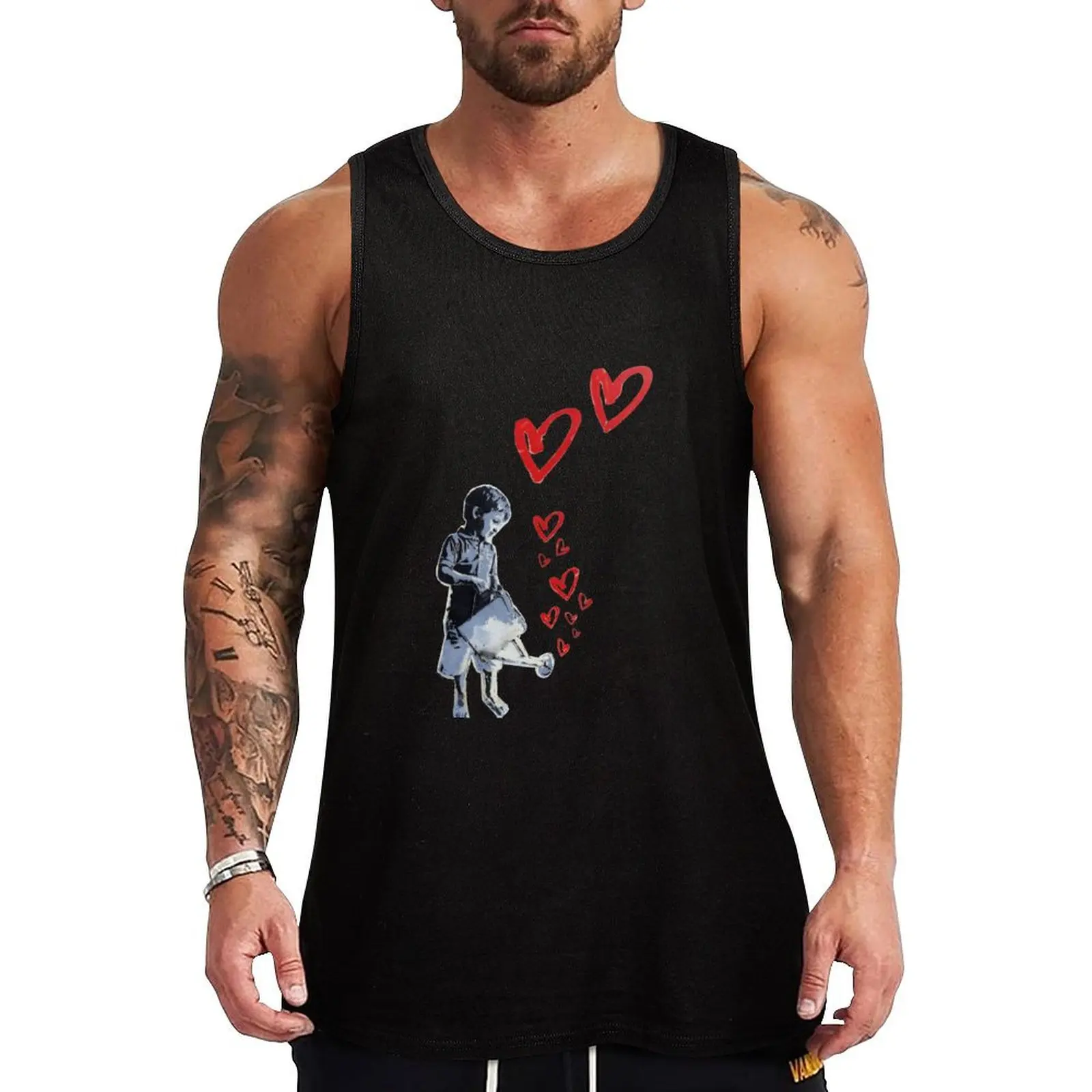 Banksy-style Urban Street Art: Child Love Tank Top Fitness men clothing t-shirts for men sleeveless shirts
Banksy-style Urban Street Art: Child Love Tank Top Fitness men clothing t-shirts for men sleeveless shirts