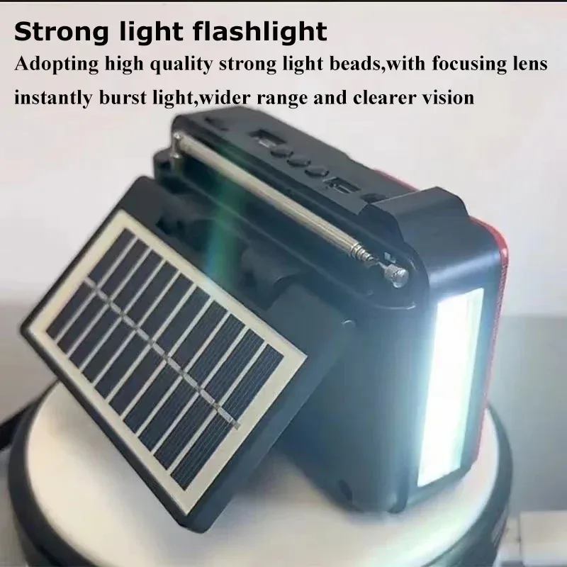 Портативное аварийное радио на солнечной батарее FM AM SW1-6 Радиоприемник Bluetooth-динамик с фонариком TF-карта USB-накопитель MP3-плеер
Портативное аварийное радио на солнечной батарее FM AM SW1-6 Радиоприемник Bluetooth-динамик с фонариком TF-карта USB-накопитель MP3-плеер