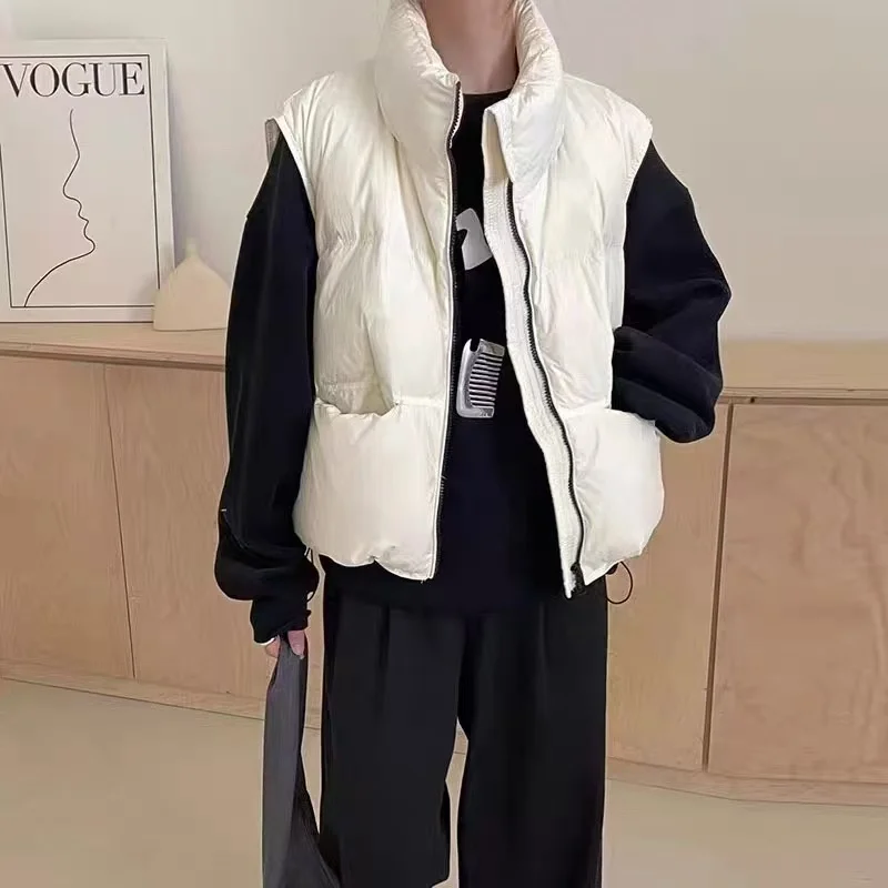 Женская куртка-жилет с воротником-стойкой, осенне-зимняя, новая модель K6, для повседневной носки, свободного кроя, с длинными рукавами, из других материалов, короткое пальто
Женская куртка-жилет с воротником-стойкой, осенне-зимняя, новая модель K6, для повседневной носки, свободного кроя, с длинными рукавами, из других материалов, короткое пальто