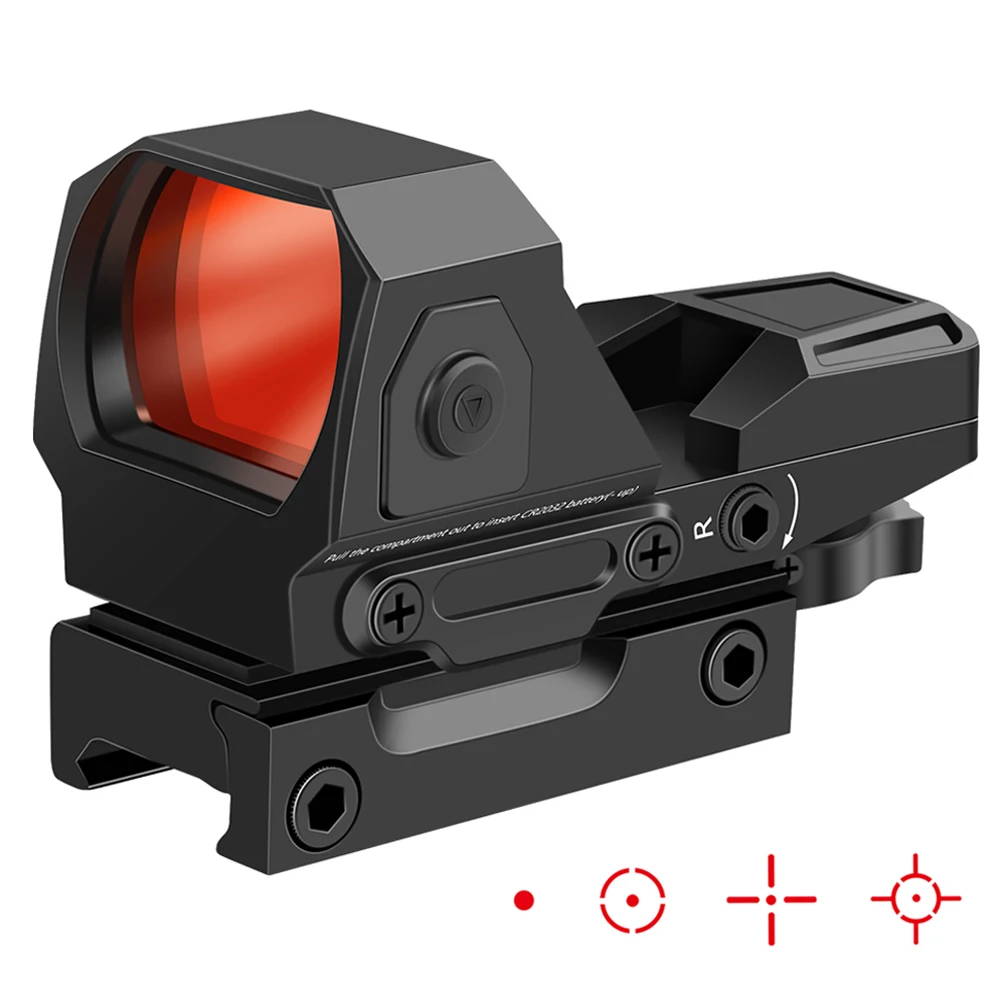 1x22x33mm Tactical Red Dot Sight Hunting Optical Sight Riflescope Airsoft Red Dot Scope Reflex Sight 4 Reticle Rifle Scope
1x22x33mm Tactical Red Dot Sight Hunting Optical Sight Riflescope Airsoft Red Dot Scope Reflex Sight 4 Reticle Rifle Scope