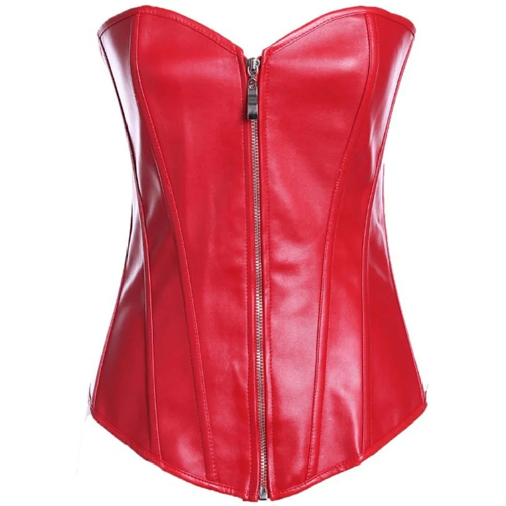 PU Faux Leather Corset Ladies Gothic Waist Trainer Bustier Overbust Women Lingerie Body Shaper Corselet Top
PU Faux Leather Corset Ladies Gothic Waist Trainer Bustier Overbust Women Lingerie Body Shaper Corselet Top