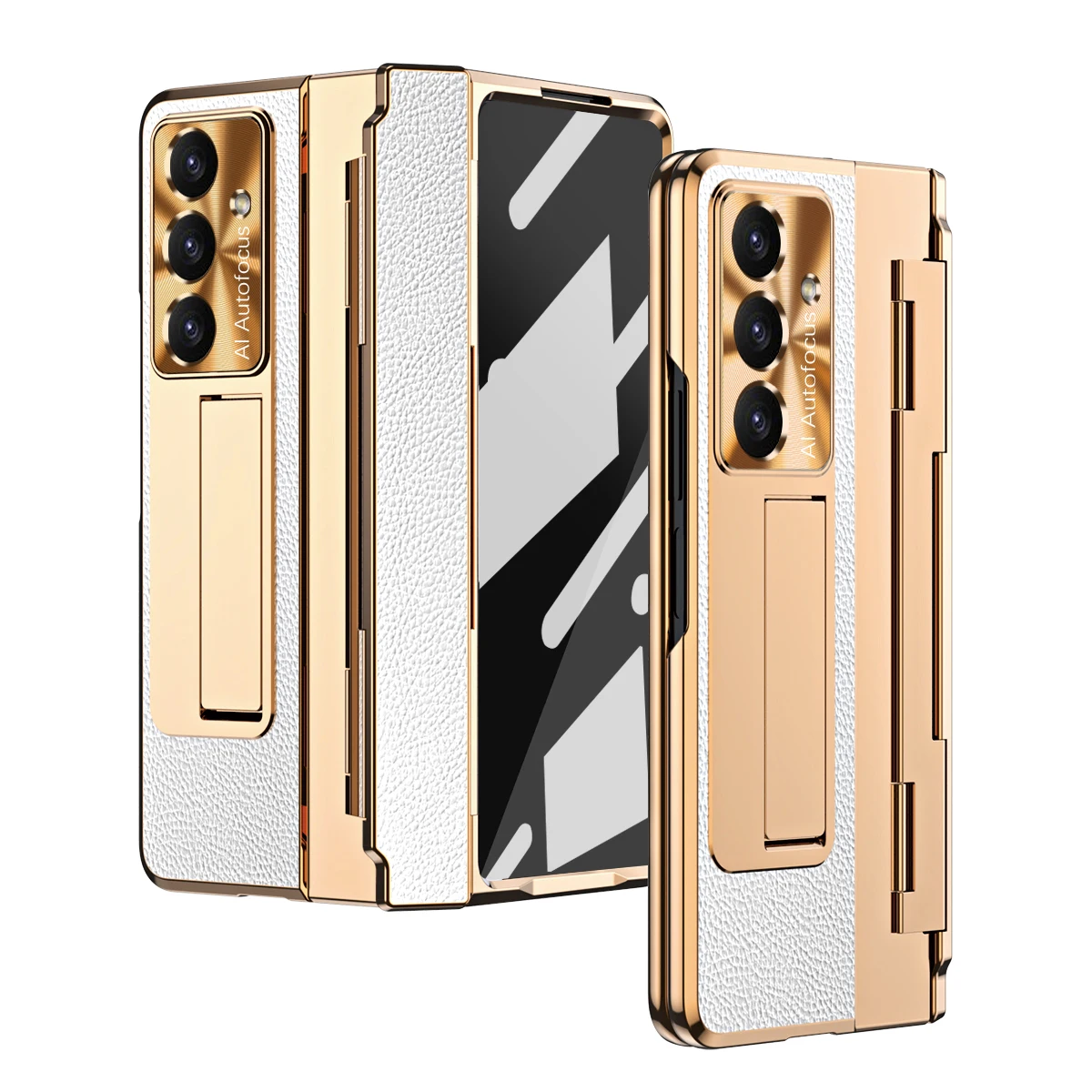Samsung Galaxy Fold7 Gold Shield Phone Case with Stylus Stand Design Portable and Efficient Design Compatible with Samsung Phone 
Samsung Galaxy Fold7 Gold Shield Phone Case with Stylus Stand Design Portable and Efficient Design Compatible with Samsung Phone