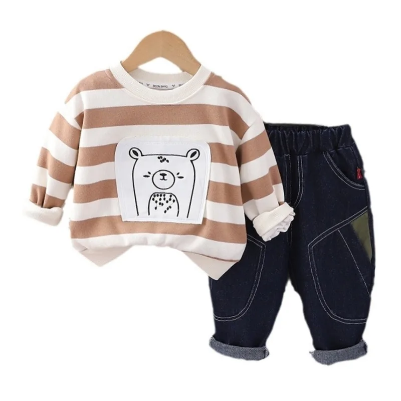 New Spring Autumn Baby Girls Clothes Suit Children Boys Casual Striped T-Shirt Pants 2Pcs/Sets Toddler Costume Kids Tracksuits
New Spring Autumn Baby Girls Clothes Suit Children Boys Casual Striped T-Shirt Pants 2Pcs/Sets Toddler Costume Kids Tracksuits