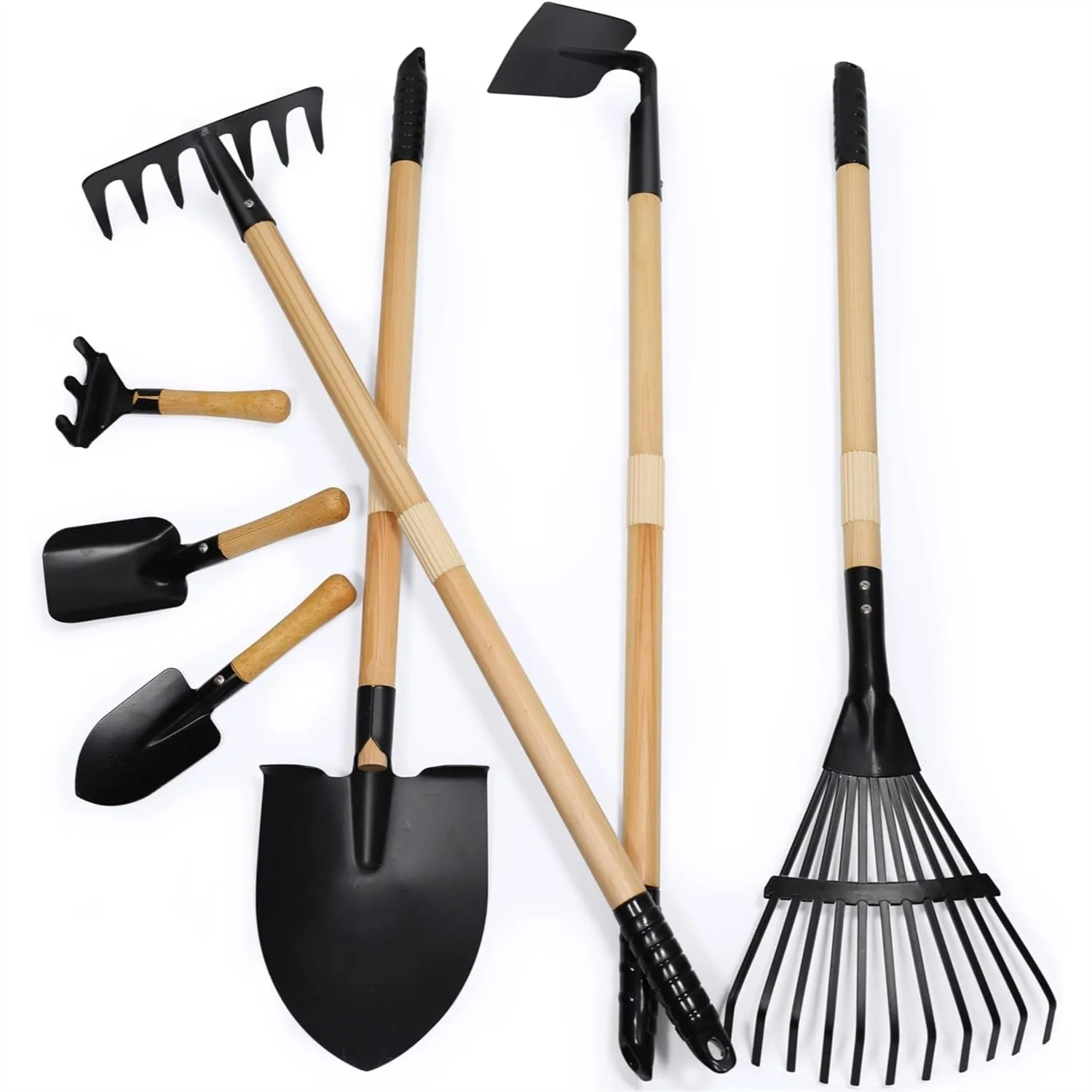 7PCS Kids Gardening Tools Set with Long Shovel and Rake for Children Ages 4-8
7PCS Kids Gardening Tools Set with Long Shovel and Rake for Children Ages 4-8