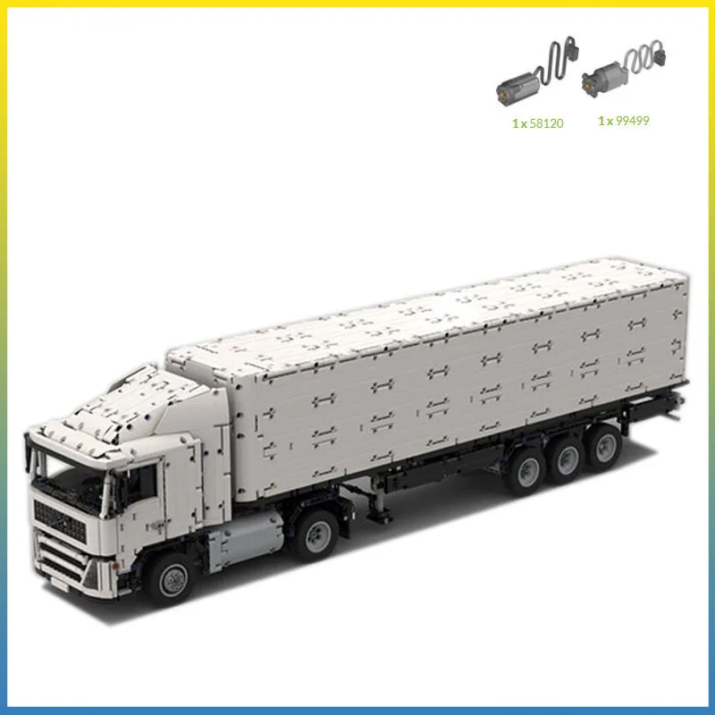 MOC-75745 City Cargo Transport Remote Control Heavy Truck Building Block Model 4268 Parts Kids Birthday Building Block Toy Gift
MOC-75745 City Cargo Transport Remote Control Heavy Truck Building Block Model 4268 Parts Kids Birthday Building Block Toy Gift