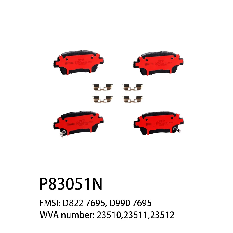 ORIGINAL Brake Pads P83051N D8227695 D9907695 Suitable For PRIUS COROLLA VIOS OEM 044650D020 044650D030 044650W050 etc
ORIGINAL Brake Pads P83051N D8227695 D9907695 Suitable For PRIUS COROLLA VIOS OEM 044650D020 044650D030 044650W050 etc