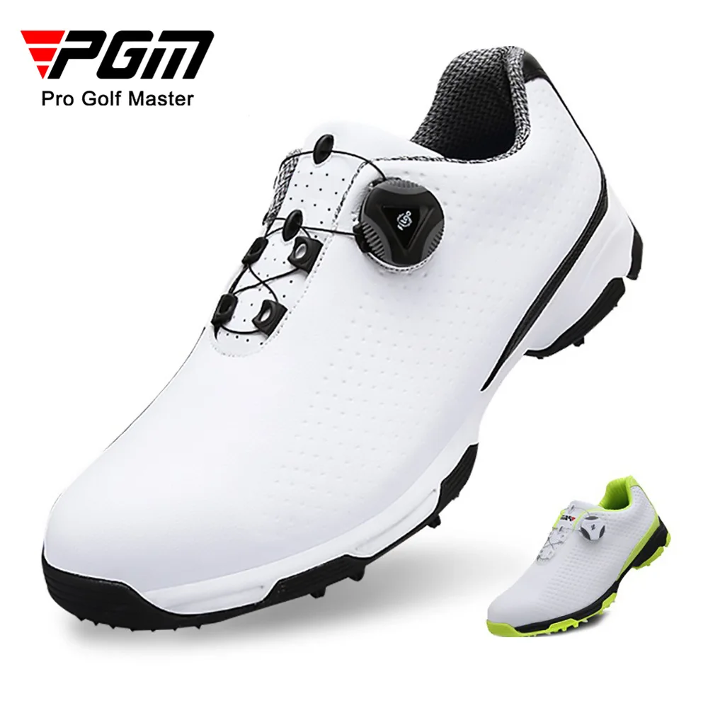 PGM Golf Men's Shoes, Summer Breathable Sports Shoes, Waterproof Rotating Laces Anti-slip Athletic Shoes
PGM Golf Men's Shoes, Summer Breathable Sports Shoes, Waterproof Rotating Laces Anti-slip Athletic Shoes