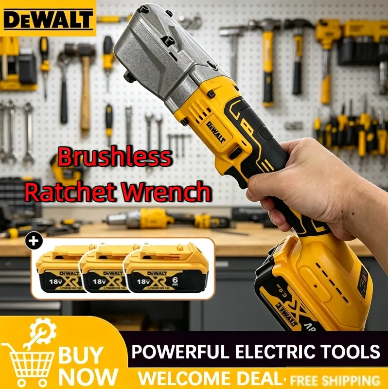 DeWALT Brushless Ratchet Wrench 1200NM – 1/2'' Cordless Electric Driver for Heavy Duty Screw & Nut Removal in Car Repair
DeWALT Brushless Ratchet Wrench 1200NM – 1/2'' Cordless Electric Driver for Heavy Duty Screw & Nut Removal in Car Repair