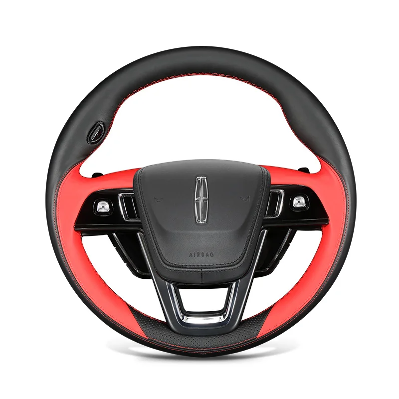 Red Genuine Leather for Lincoln Corsair Aviator Hand Sewing Car Steering Wheel Cover Protective Interior Cover Car Accessories
Red Genuine Leather for Lincoln Corsair Aviator Hand Sewing Car Steering Wheel Cover Protective Interior Cover Car Accessories