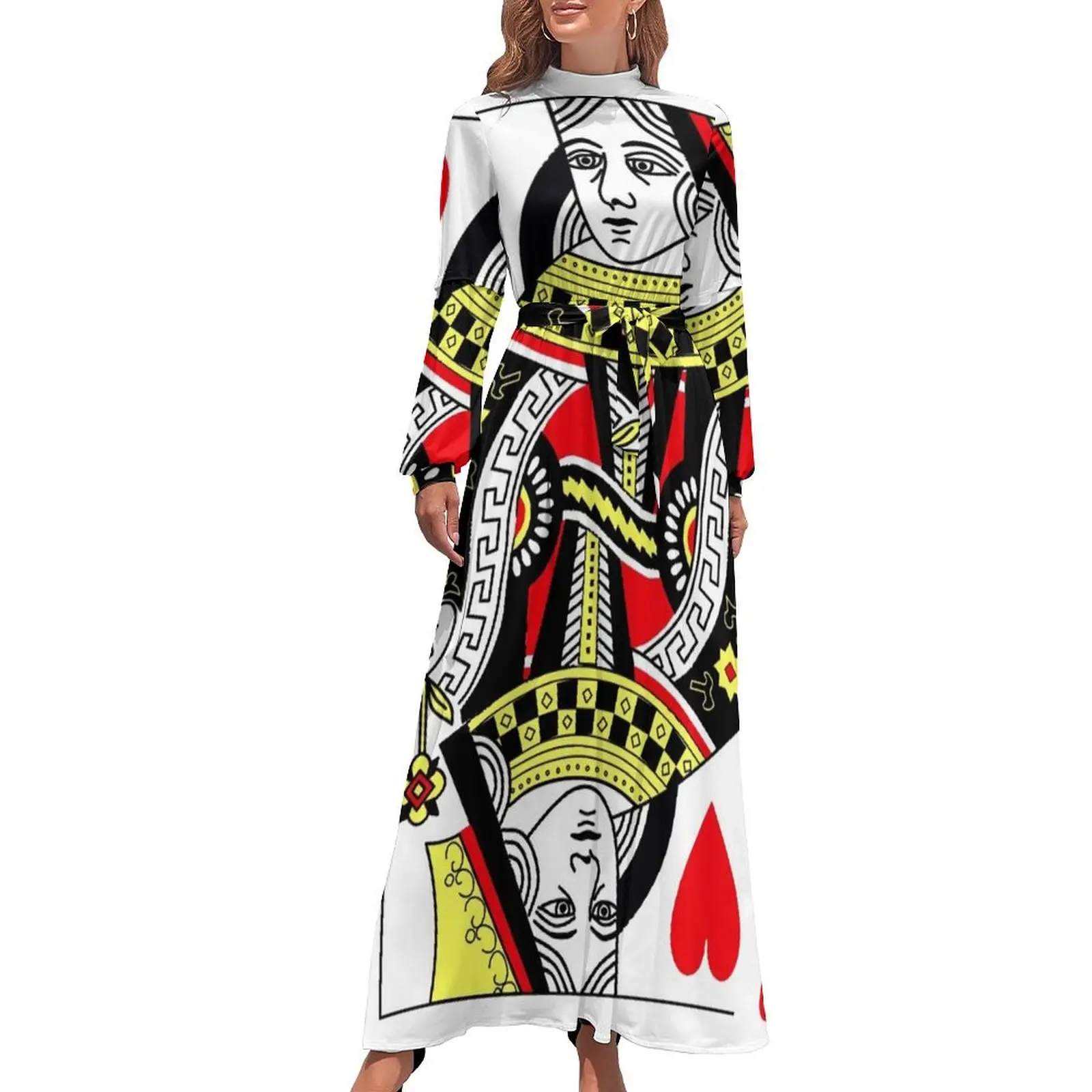 Queen of Hearts Classic Card Deck Casino Poker Q Hearts Long Dress Women's long dress Dress for pregnant women
Queen of Hearts Classic Card Deck Casino Poker Q Hearts Long Dress Women's long dress Dress for pregnant women
