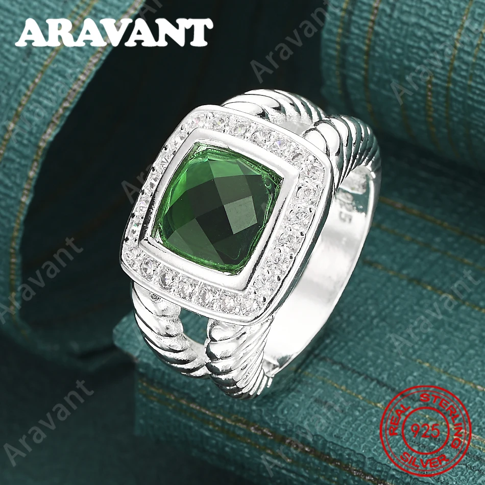 925 Sterling Silver Square Emerald Zirconia Ring (7-10#) - Vintage Style, Personalized Accessory, Gift, Jewelry
925 Sterling Silver Square Emerald Zirconia Ring (7-10#) - Vintage Style, Personalized Accessory, Gift, Jewelry