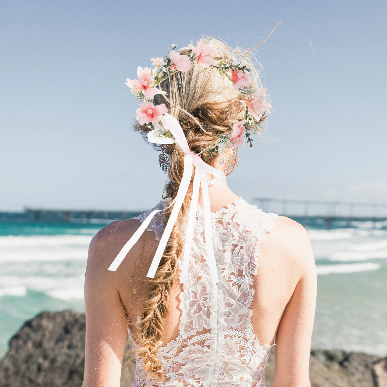 1 set Floral Headband Bride Wedding Hair Accessory Garland Headdress Beach Party Wreath For Women Bridal Costume Decoration
1 set Floral Headband Bride Wedding Hair Accessory Garland Headdress Beach Party Wreath For Women Bridal Costume Decoration