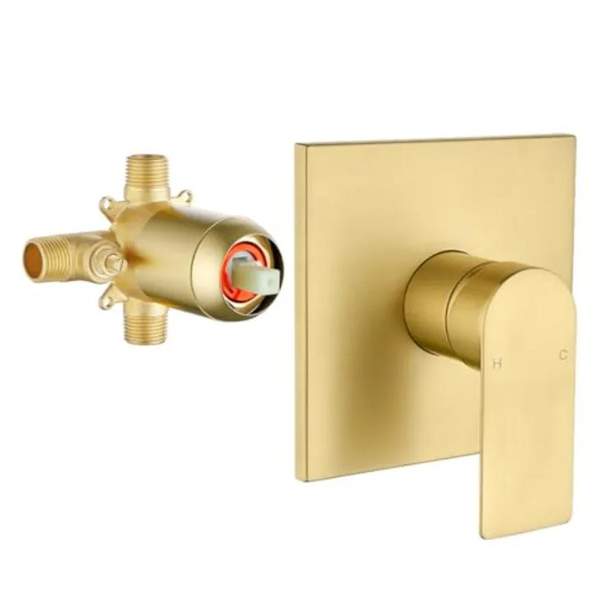 2 Function Shower Valve Kit Single-Handle Shower Valve and Trim Kit Shower Faucet Handle Bathroom Shower Control Valve Kit Roug
2 Function Shower Valve Kit Single-Handle Shower Valve and Trim Kit Shower Faucet Handle Bathroom Shower Control Valve Kit Roug